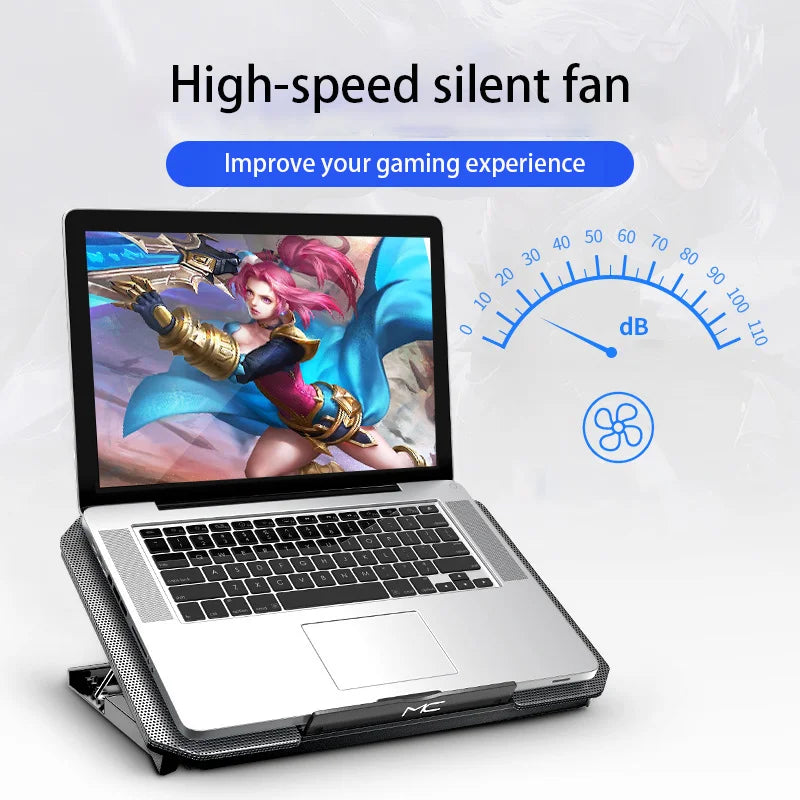 Gaming Laptop Cooler Large Size For 12-16