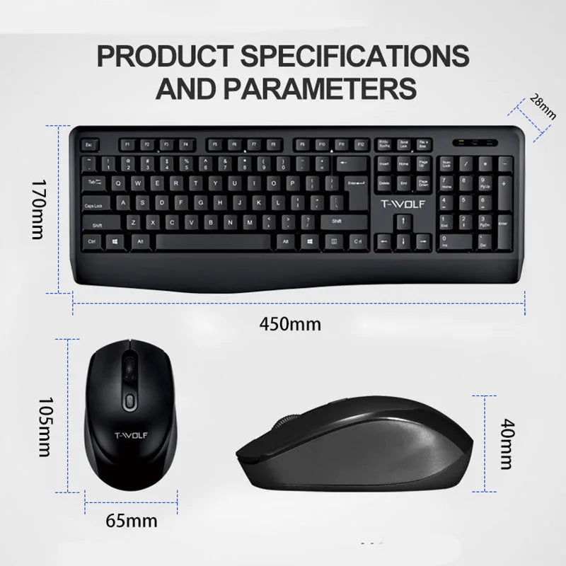 TF100 Wireless NEW Keyboard and Mouse Set