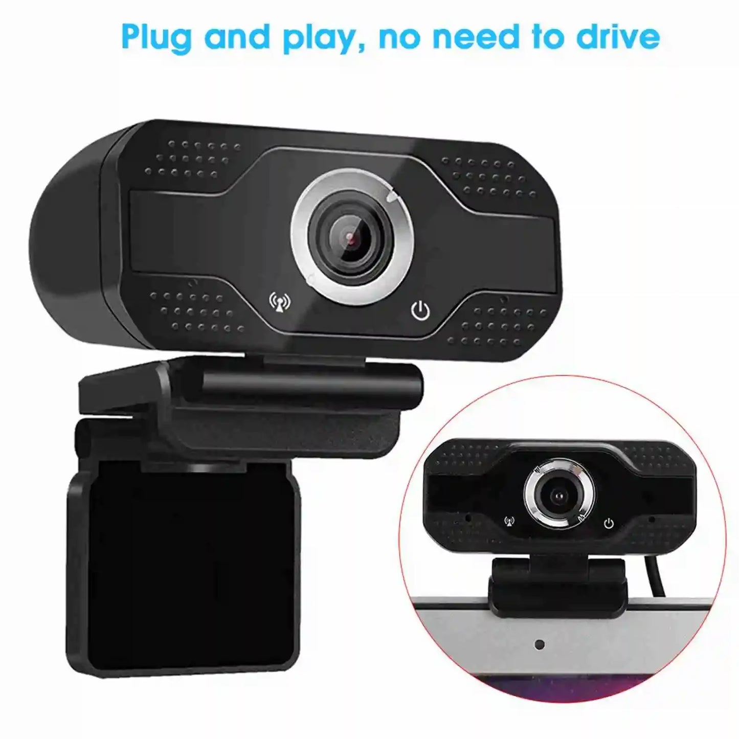 1080P Desktop Computer Camera USB Webcam Microphone