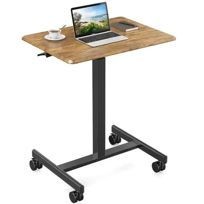 SweetFurniture Small Mobile Rolling Standing Desk