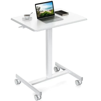 SweetFurniture Small Mobile Rolling Standing Desk