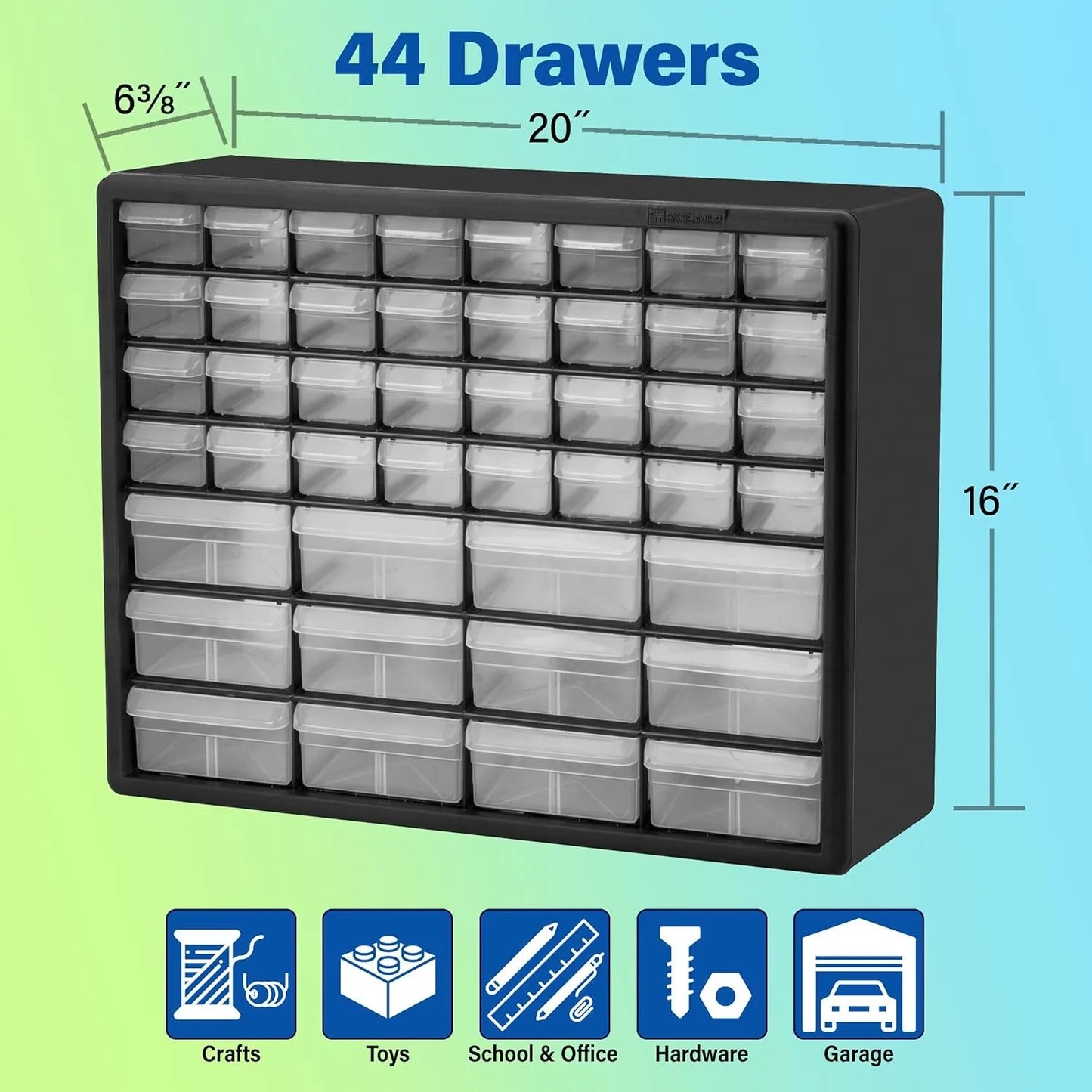 44 Drawer Plastic Parts Storage