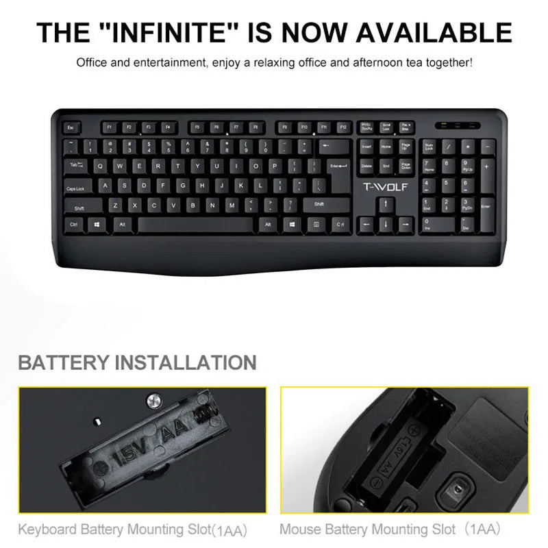 TF100 Wireless NEW Keyboard and Mouse Set