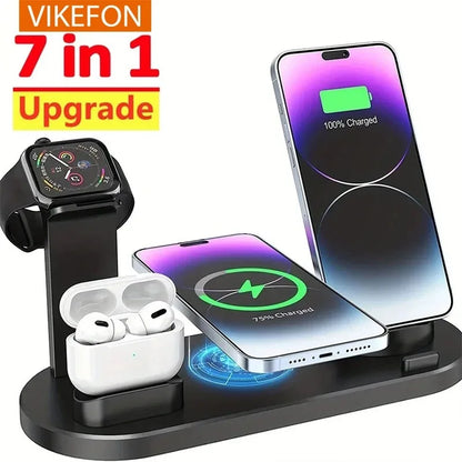 VIKEFON 7 in 1 30W Wireless Charger