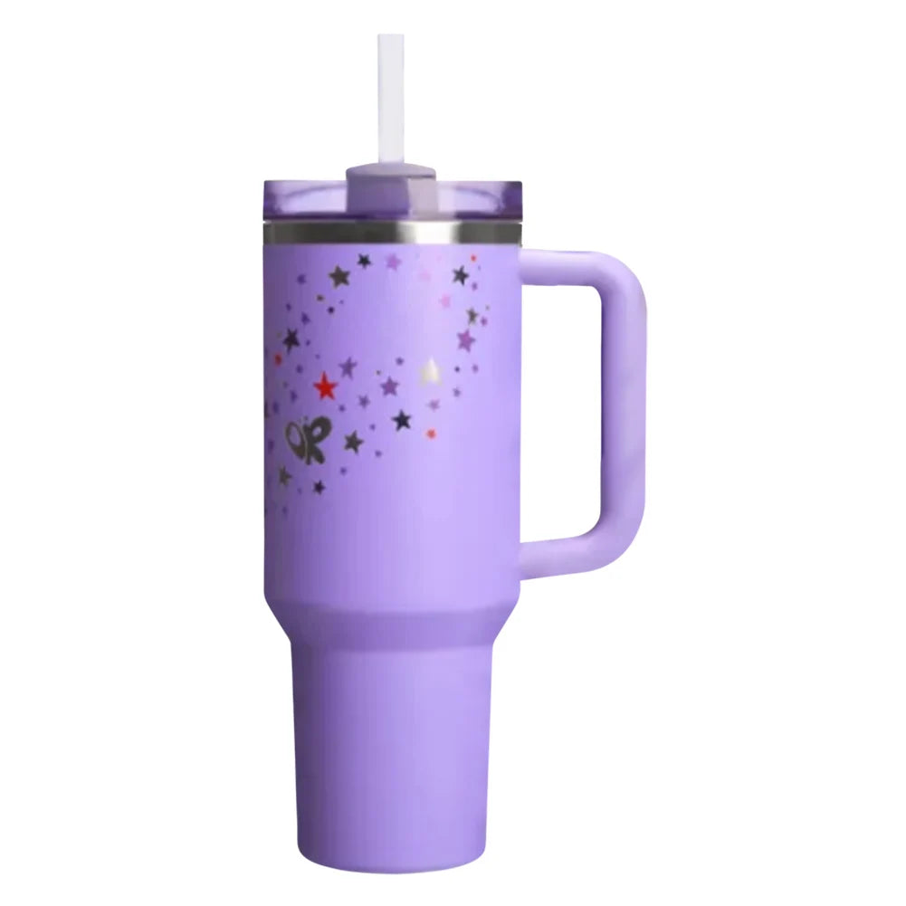 Vacuum Insulated Tumbler with Lid & Straw Stainless