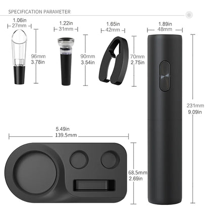 1Set Electric Wine Opener Automatic Corkscrew AA Battery