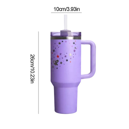 Vacuum Insulated Tumbler with Lid & Straw Stainless