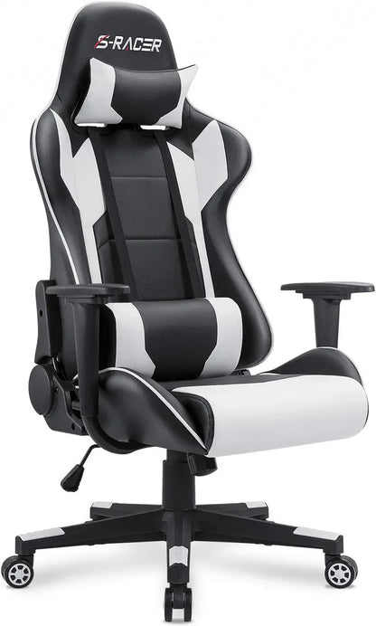 Gaming Chair, Office Chair High Back Leather