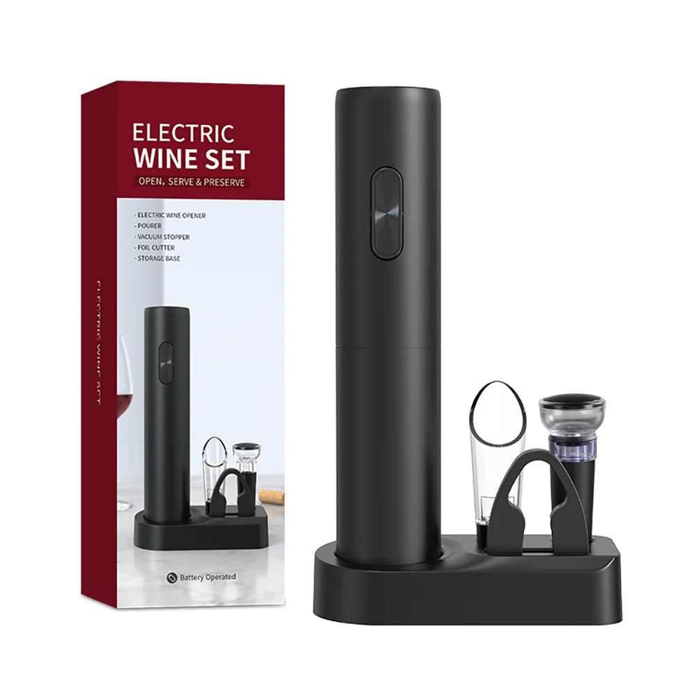 1Set Electric Wine Opener Automatic Corkscrew AA Battery