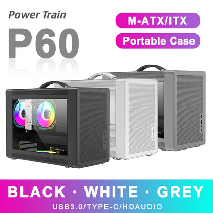 To Power Train P60 M-ATX Portable Computer Case