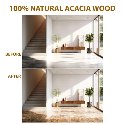 Acacia Wood Flooring Interlocking Deck Tiles