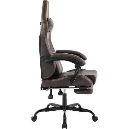Gaming Chair with Footrest Ergonomic Computer Chair