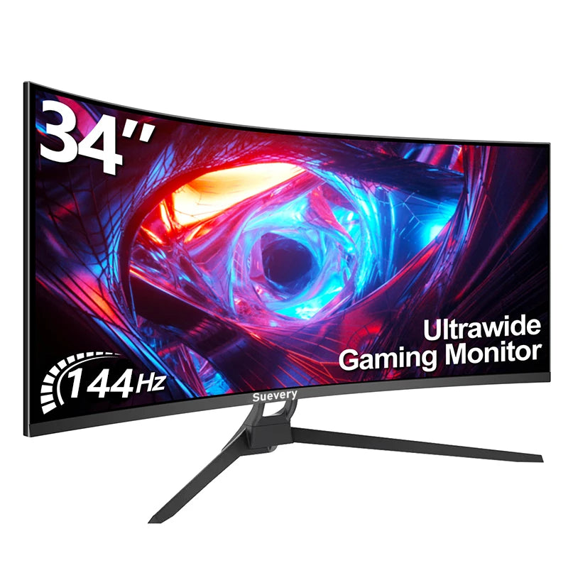 Suevery Monitor 34'' 144Hz Bandfish Screen Curved