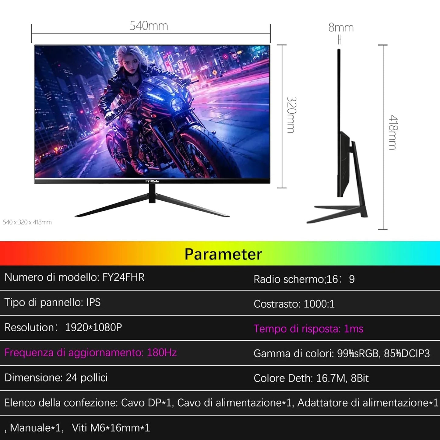 24Inch 180Hz Gaming Monitor