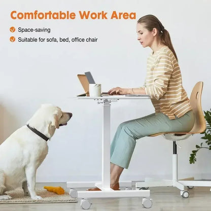 SweetFurniture Small Mobile Rolling Standing Desk