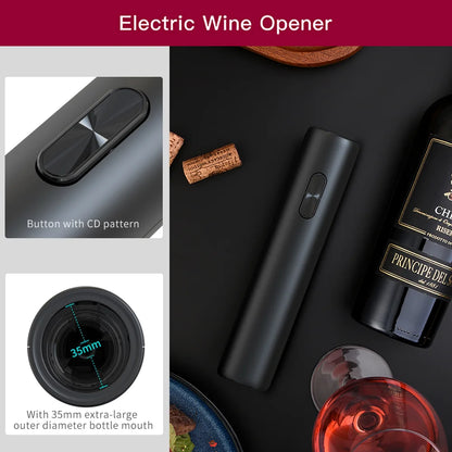 1Set Electric Wine Opener Automatic Corkscrew AA Battery
