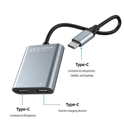 2 in 1 USB C Docking Station