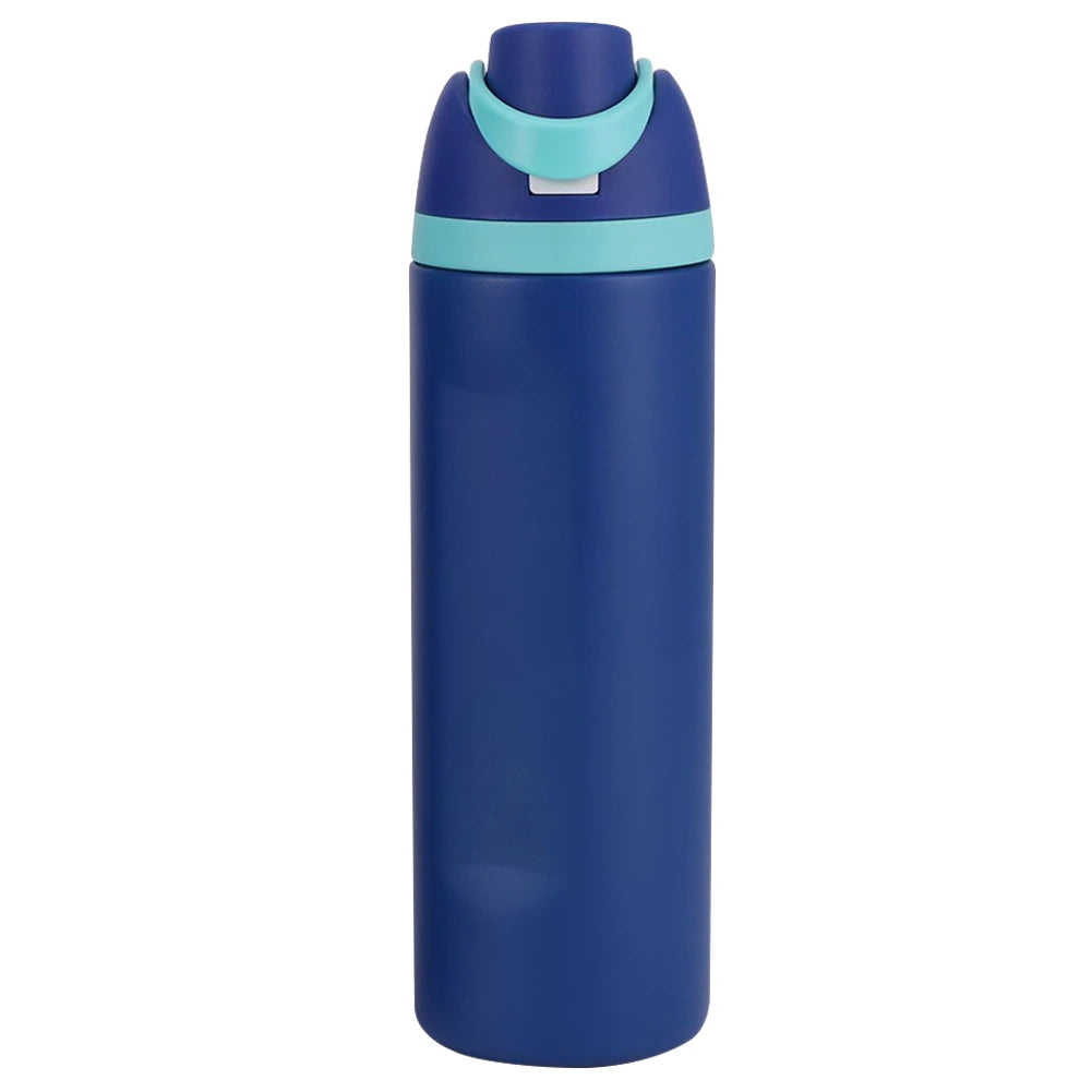 Straw Thermos Cup Double-Layer Stainless Steel