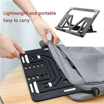 High Quality Plastic+Silicone Laptop Cooling Base Folding Wear-resistant Notebook Holder Portable Fall Prevention Computer Stand