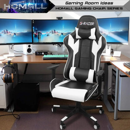 Gaming Chair, Office Chair High Back Leather