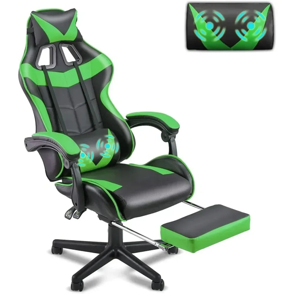 Ergonomic Game Chair With Adjustable Headrest